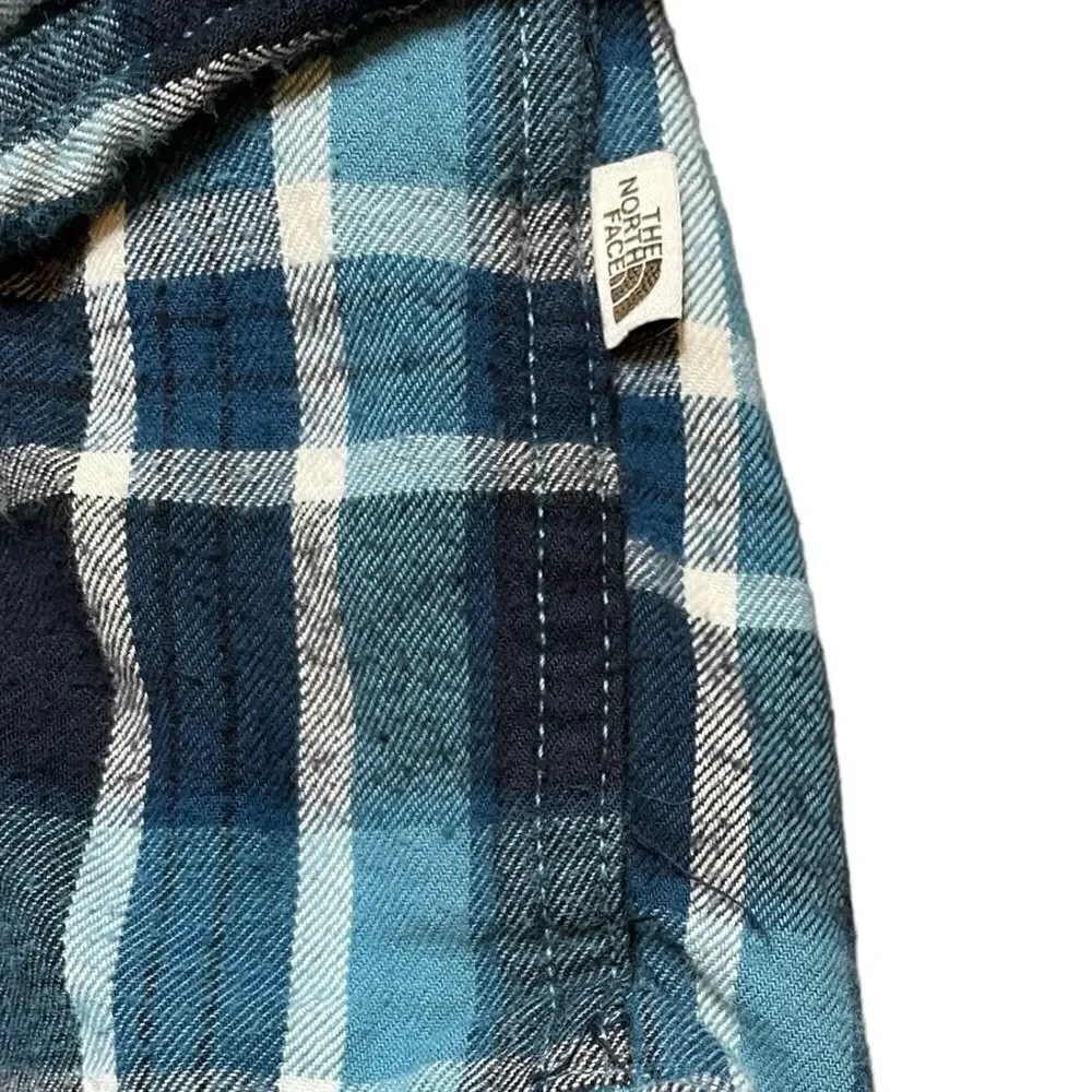 THE NORTH FACE Men's Arroyo Flannel Shirt Blue Plaid Size Large